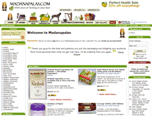 Tablet Screenshot of madanapalas.com